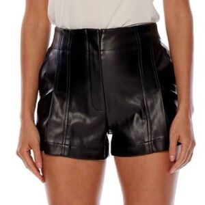 LBLC the Label Faux Leather Shorts